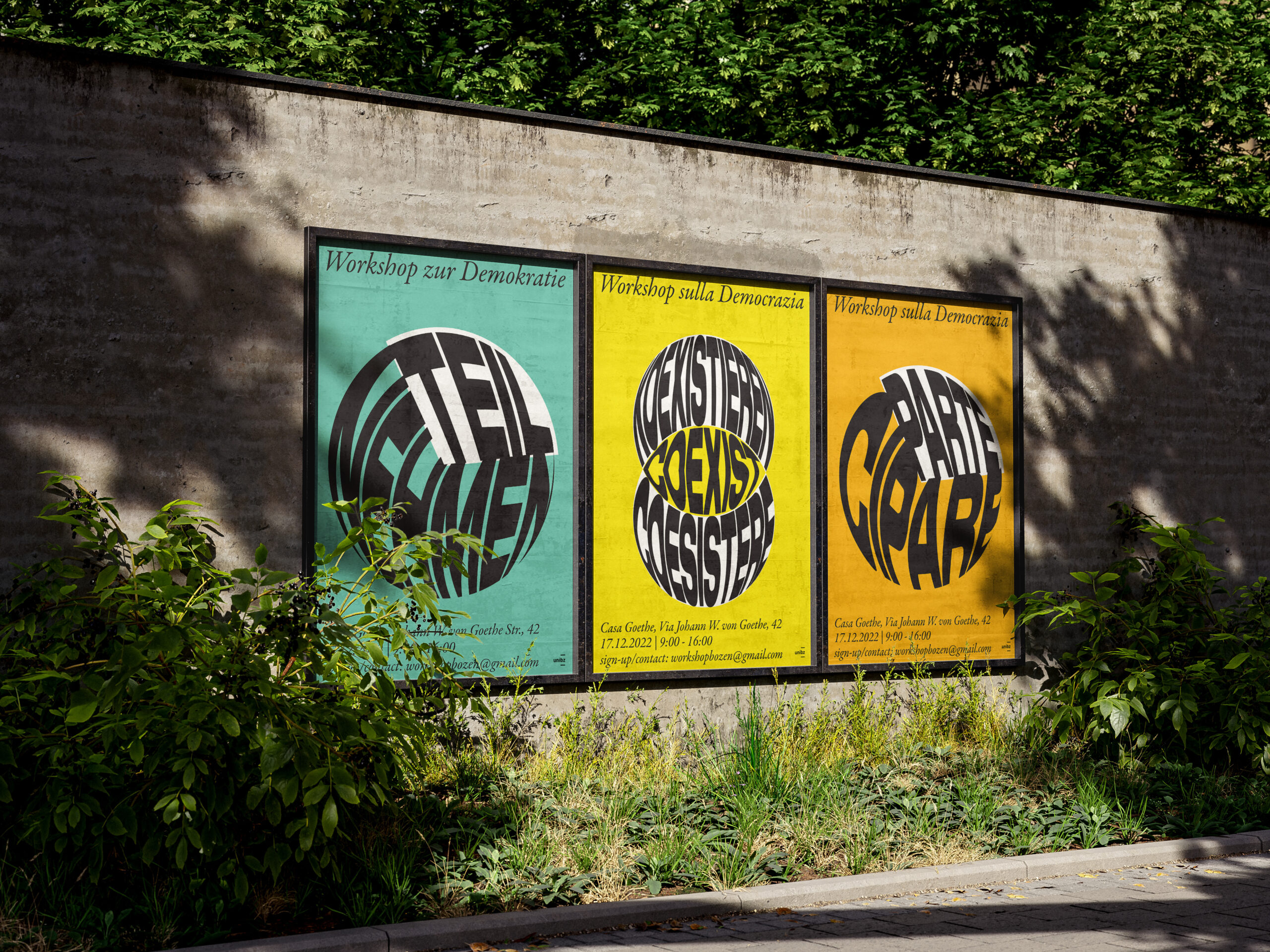 Poster – Workshop zur Demokratie